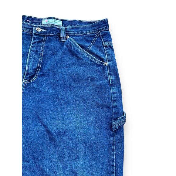JORDIN Y2K Baggy Wide Leg Blue Carpenter Jeans Cyberpunk JNCO Style 38x32 Skater - Picture 2 of 16
